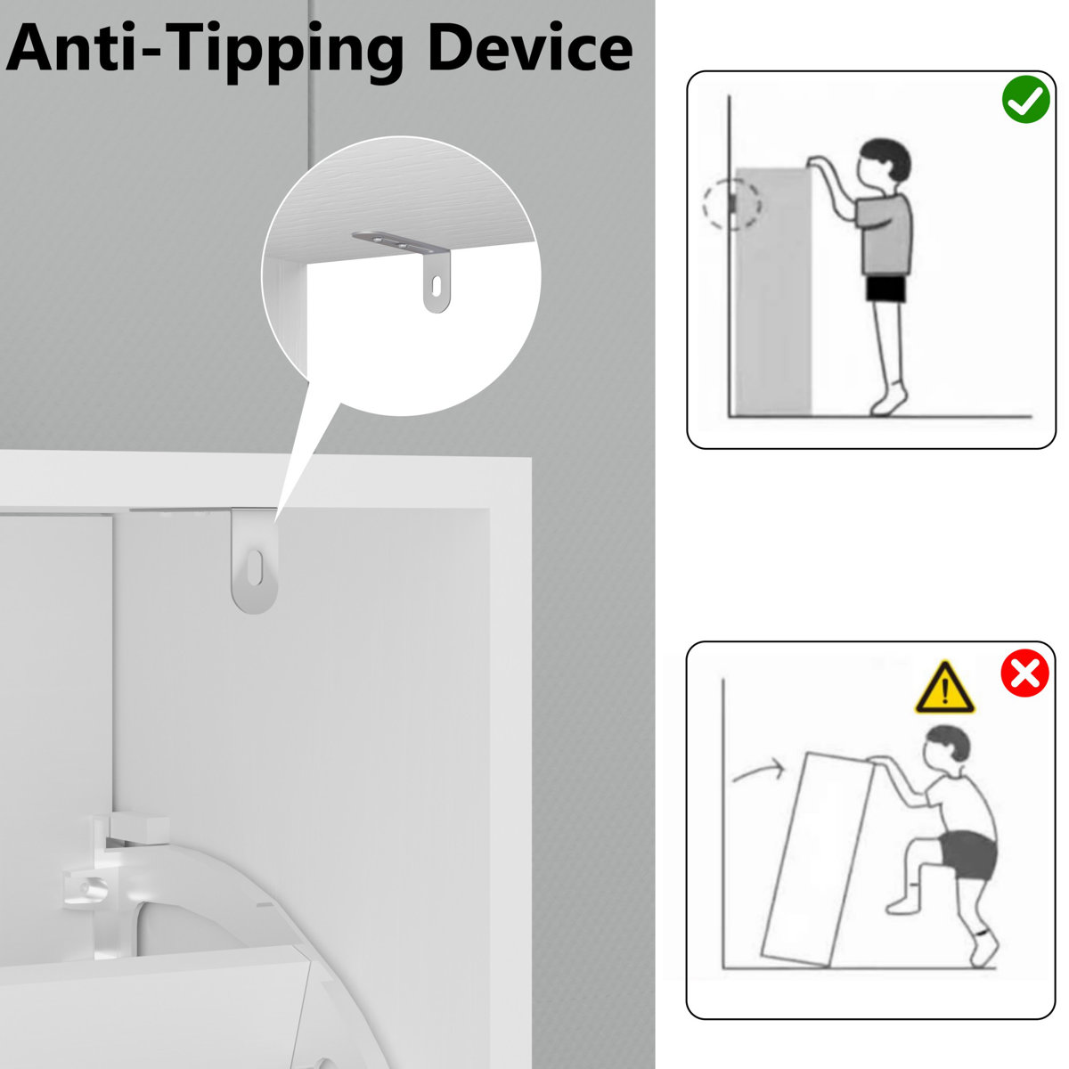 3-Tier Shoe Storage Cabinet with Flip Drawers, 16-20 Pair Free Standing Shoe Organizer 31.5''W for Entryway